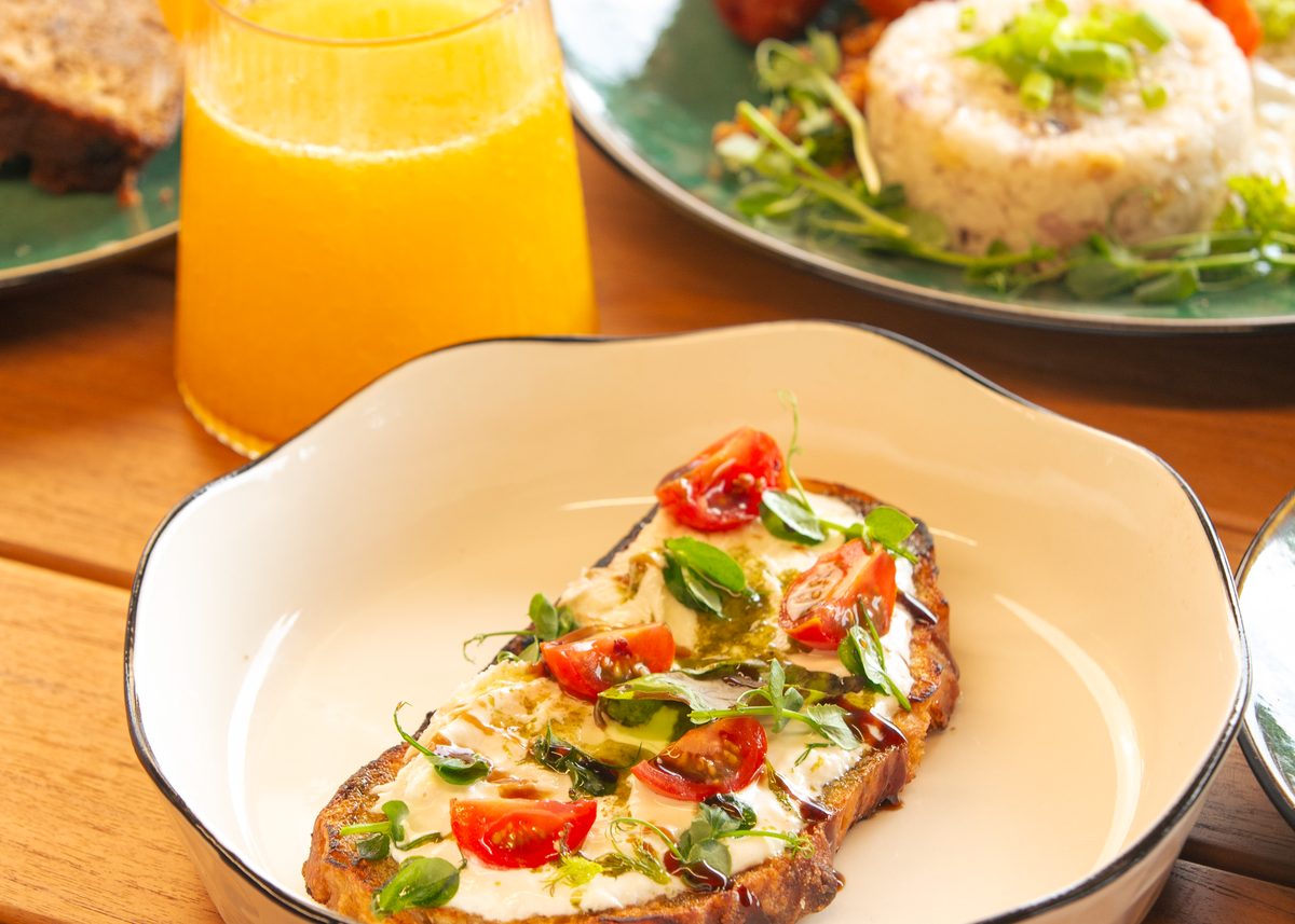 Breakfast at Atalaya with fresh juice